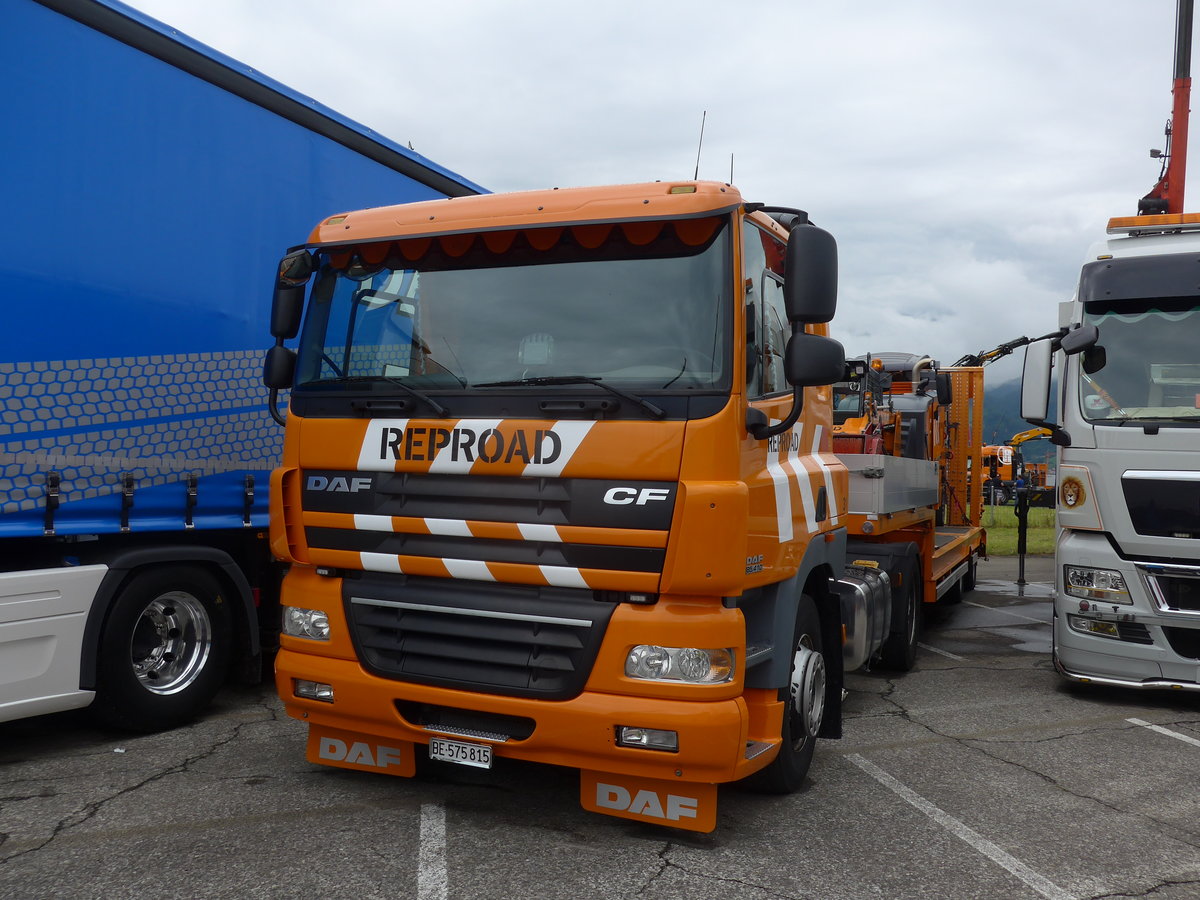 (172'393) - Reproad, Uetendorf - BE 575'815 - DAF am 26. Juni 2016 in Interlaken, Flugplatz