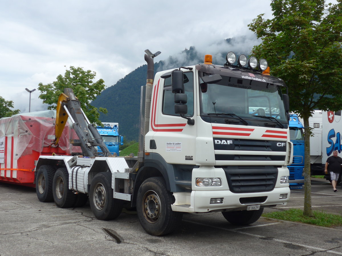 (172'395) - Stoller-Lauber, Frutigen - BE 366'202 - DAF am 26. Juni 2016 in Interlaken, Flugplatz