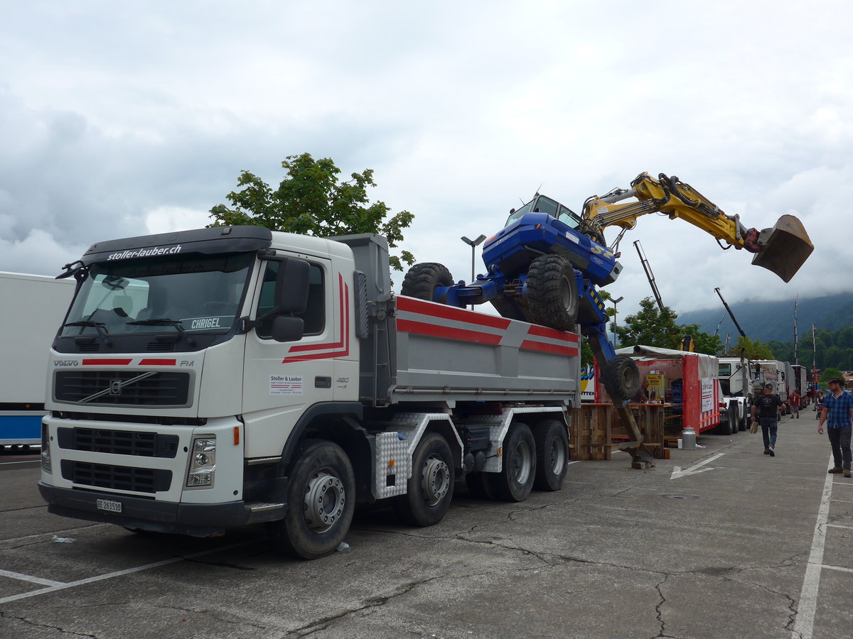(172'398) - Stoller-Lauber, Frutigen - BE 263'510 - Volvo am 26. Juni 2016 in Interlaken, Flugplatz