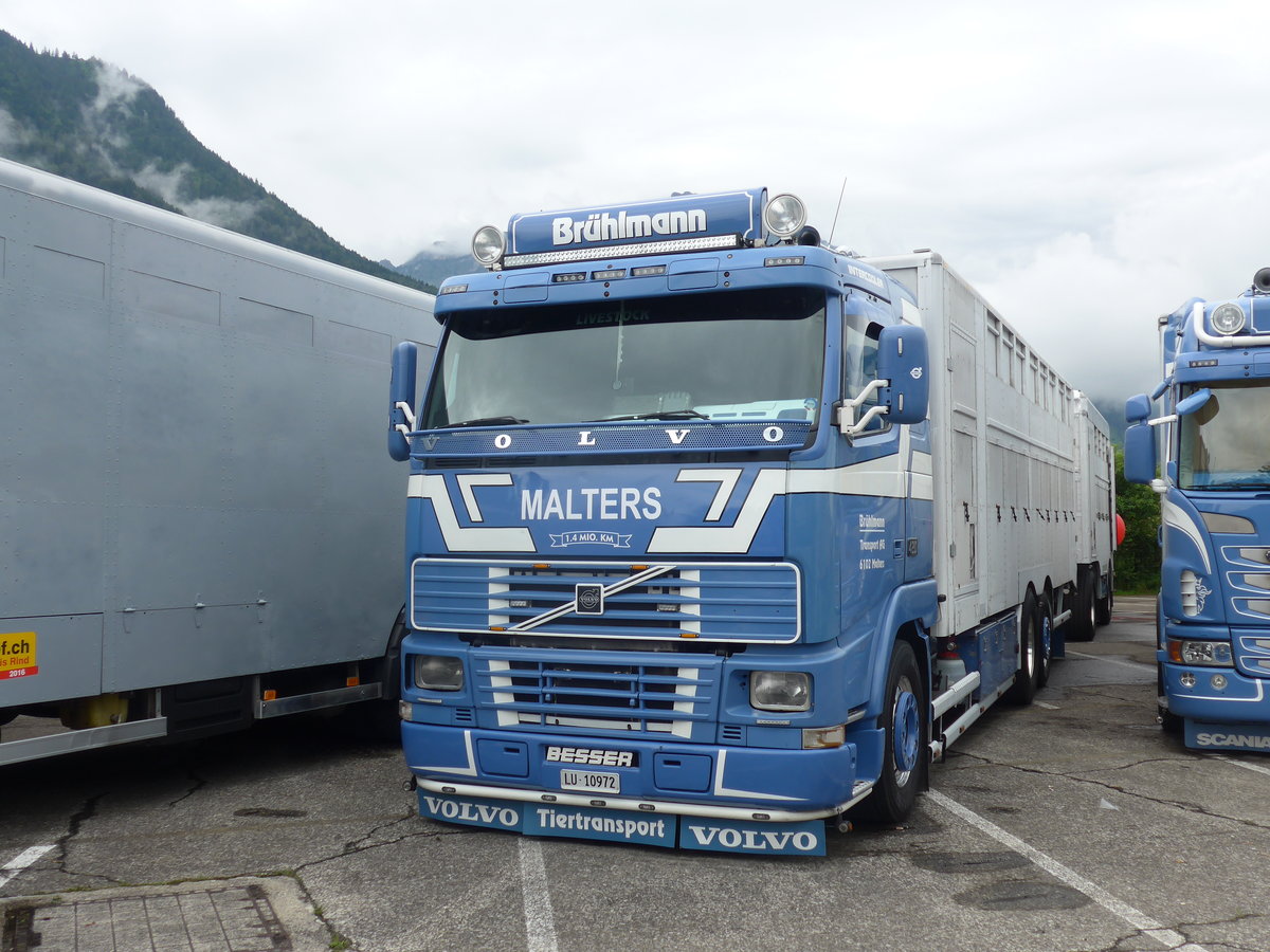 (172'406) - Br�hlmann, Malters - LU 10'972 - Volvo am 26. Juni 2016 in Interlaken, Flugplatz