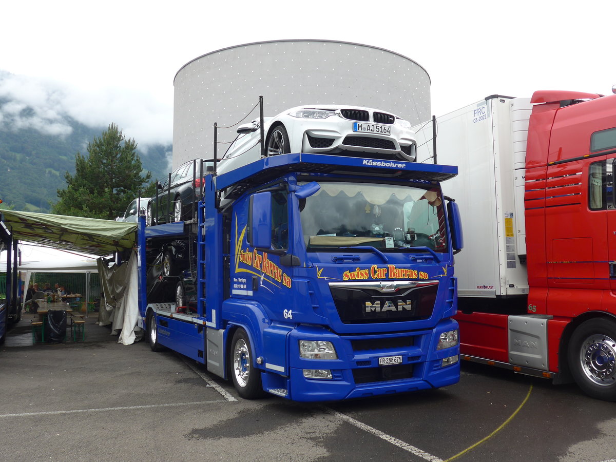 (172'419) - Barras, Martigny - Nr. 64/FR 288'675 - MAN am 26. Juni 2016 in Interlaken, Flugplatz