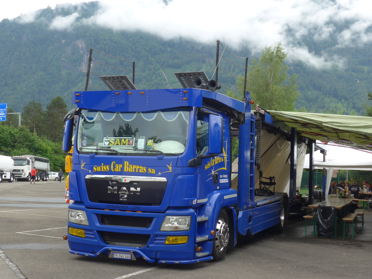 (172'420) - Barras, Martigny - Nr. 45/FR 240'340 - MAN am 26. Juni 2016 in Interlaken, Flugplatz