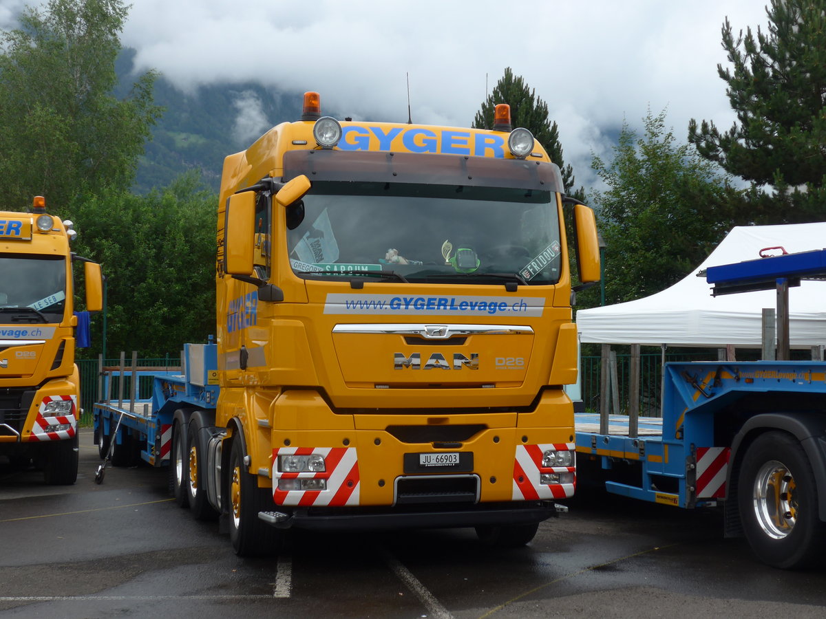 (172'422) - Gyger, Cornaux - JU 66'903 - MAN am 26. Juni 2016 in Interlaken, Flugplatz
