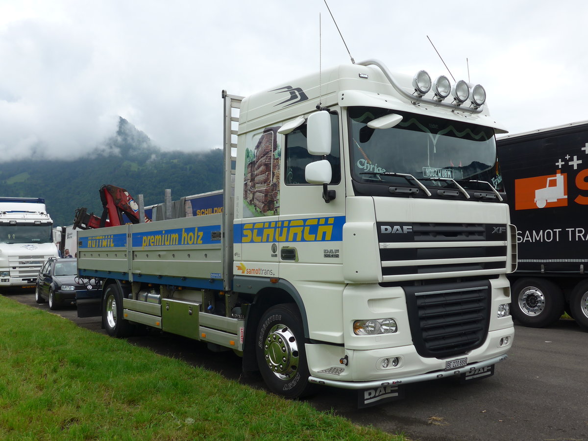 (172'476) - Sch�rch, Huttwil - BE 220'888 - DAF am 26. Juni 2016 in Interlaken, Flugplatz