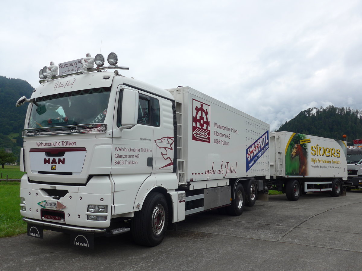 (172'496) - Glanzmann, Tr�llikon - ZH 733'788 - MAN am 26. Juni 2016 in Interlaken, Flugplatz