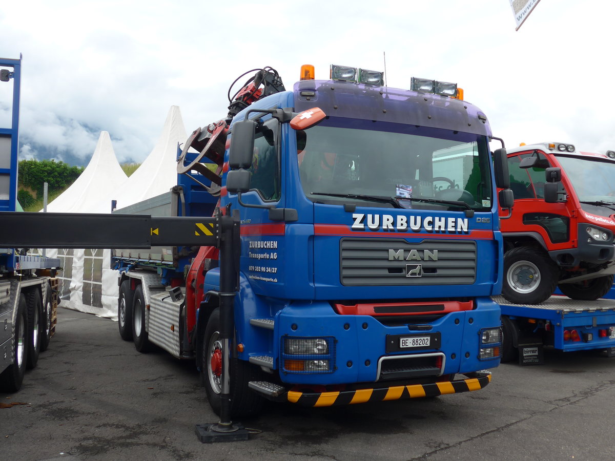 (172'501) - Zurbuchen, Habkern - BE 88'202 - MAN am 26. Juni 2016 in Interlaken, Flugplatz