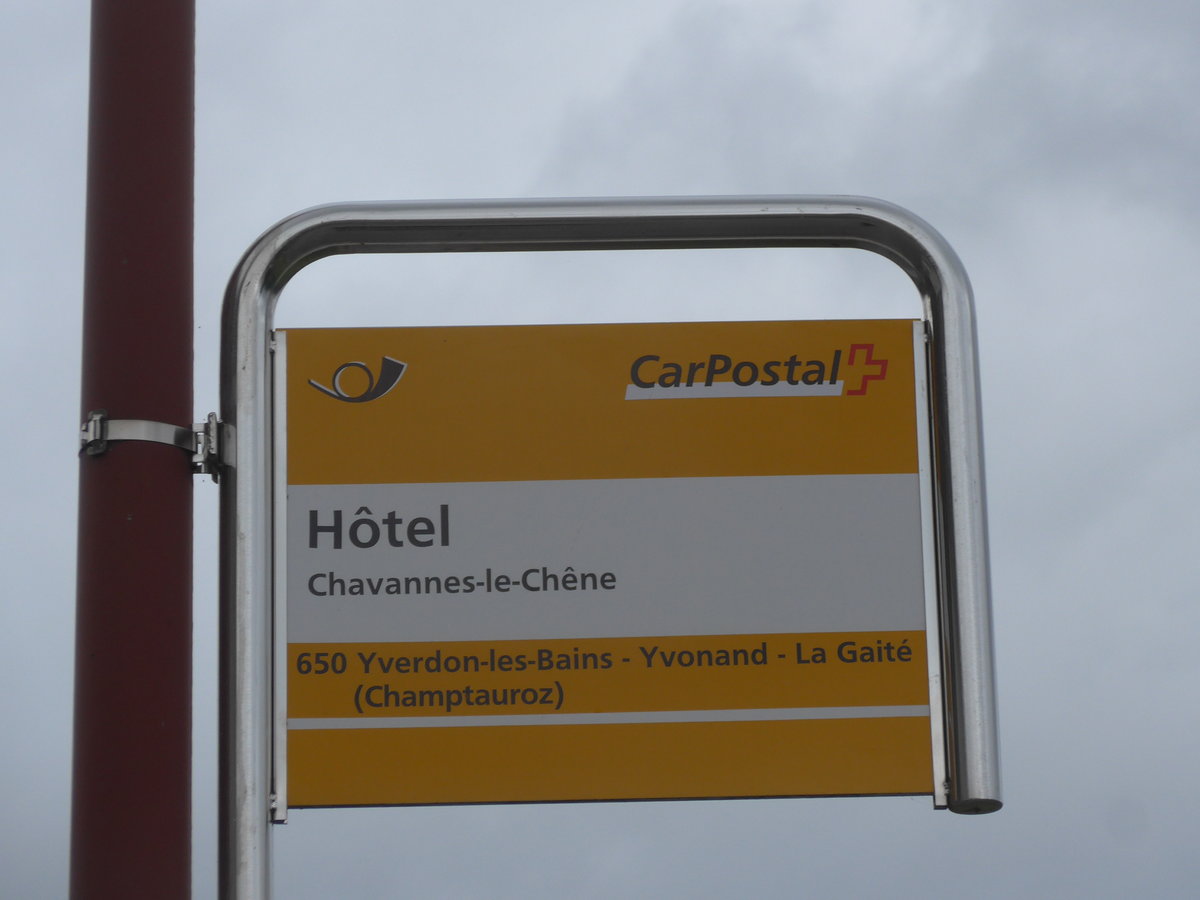 (172'970) - PostAuto-Haltestelle - Chavannes-le-Ch�ne, H�tel - am 14. Juli 2016