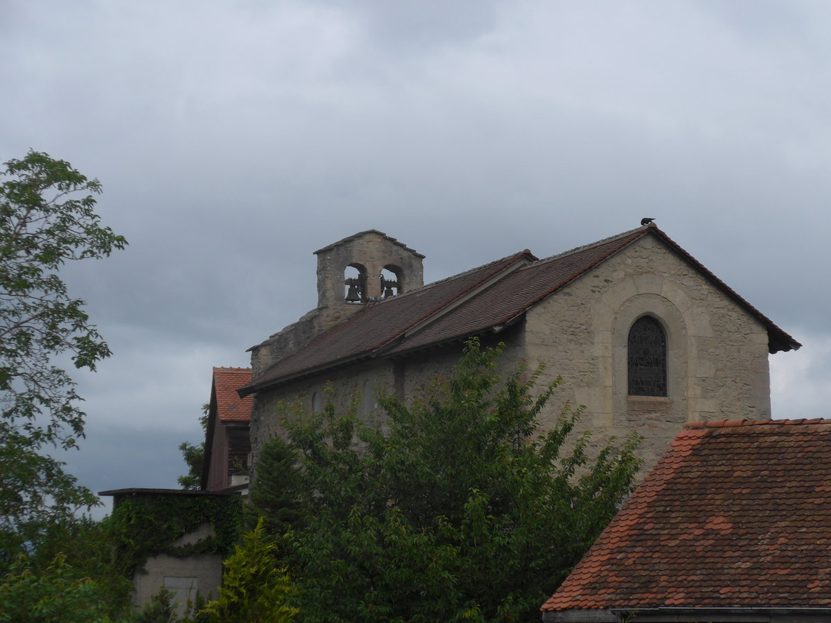 (172'974) - Die Kirche in Chavannes-le-Ch�ne am 14. Juli 2016