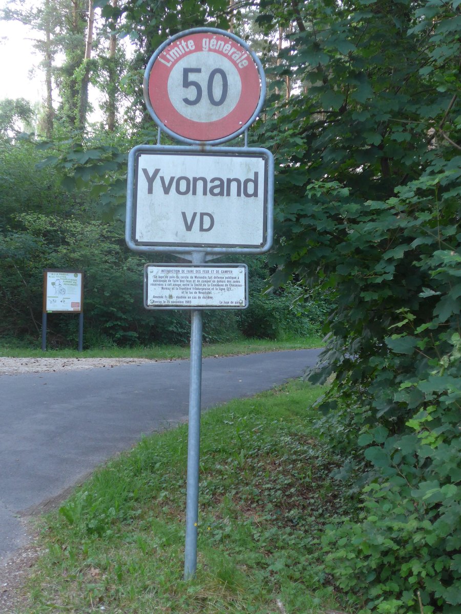 (173'063) - Ortstafen von Yvonand mit H�chstgeschwindigkeit am 15. Juli 2016 in Yvonand