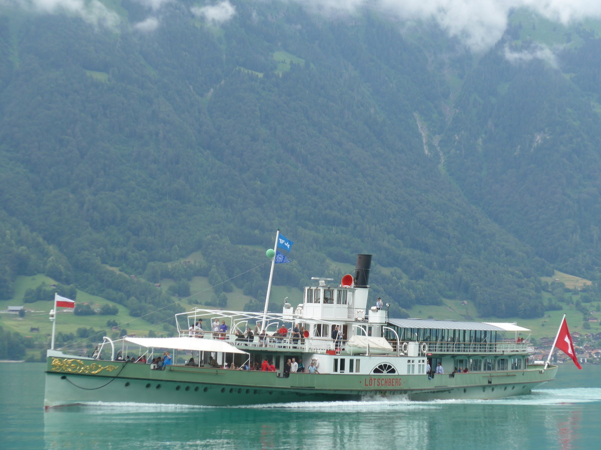 (173'273) - Dampfschiff L�tschberg am 23. Juli 2016 bei Iseltwald