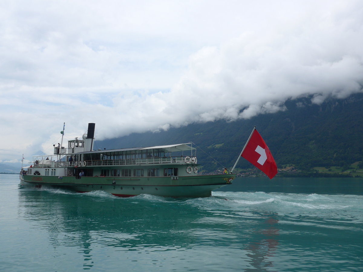 (173'275) - Dampfschiff L�tschberg am 23. Juli 2016 bei Iseltwald