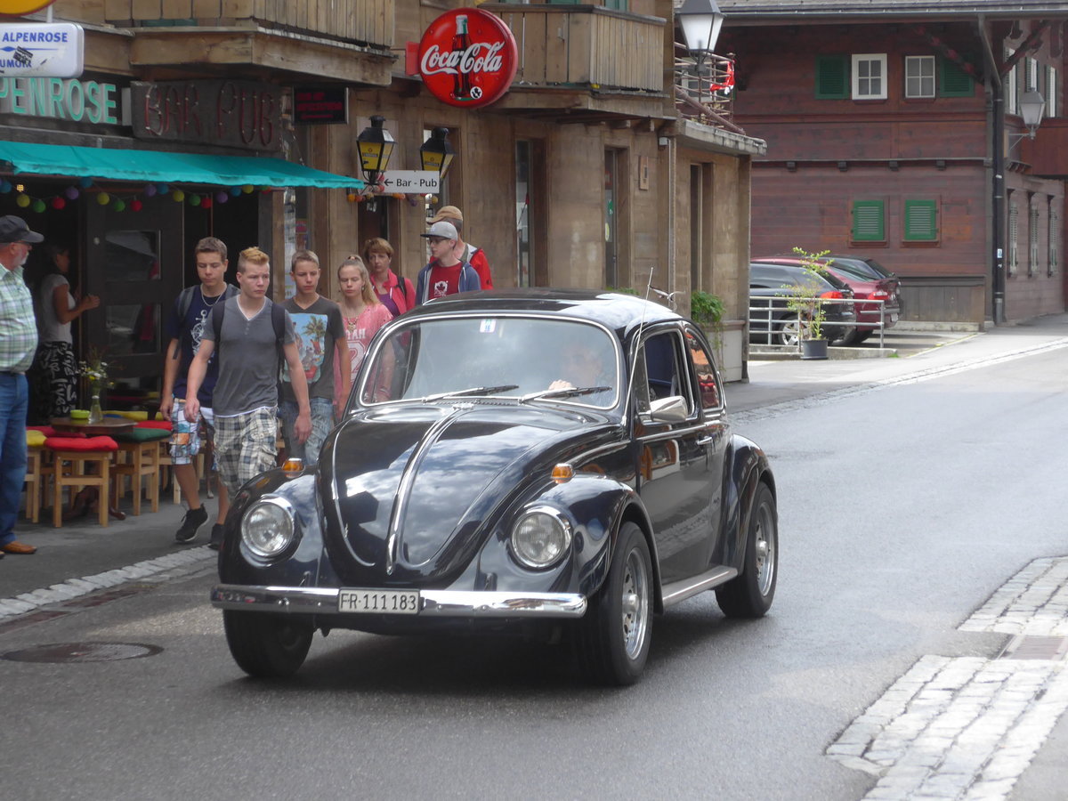 (173'408) - VW-K�fer - FR 111'183 - am 31. Juli 2016 in Adelboden, Dorfstrasse