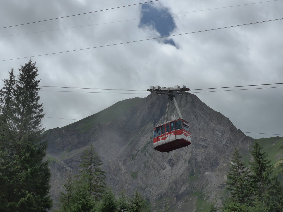 (173'413) - Luftseilbahn Unter dem Birg Engstligenalp - LUBE 4 - am 31. Juli 2016 in Adelboden, Unter dem Birg