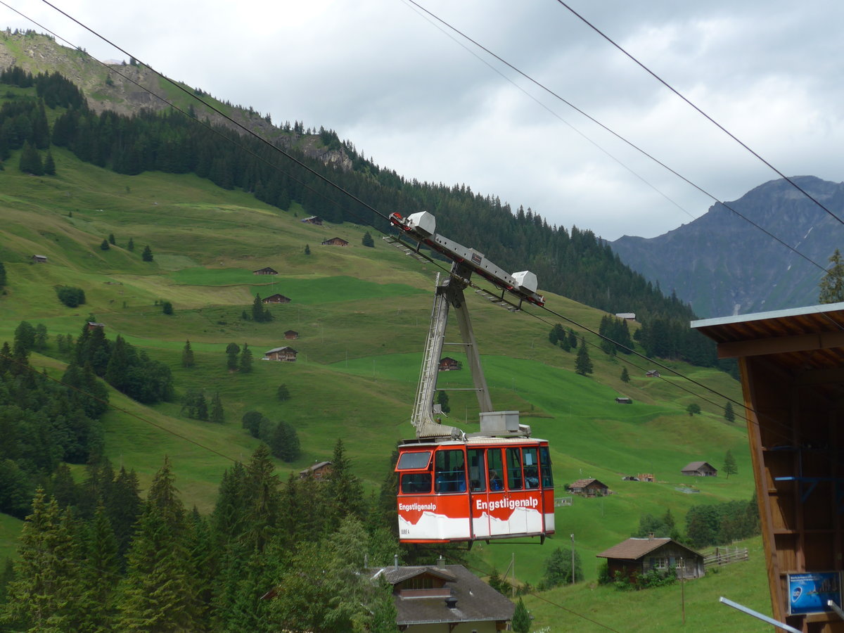 (173'414) - Luftseilbahn Unter dem Birg Engstligenalp - LUBE 4 - am 31. Juli 2016 in Adelboden, Unter dem Birg