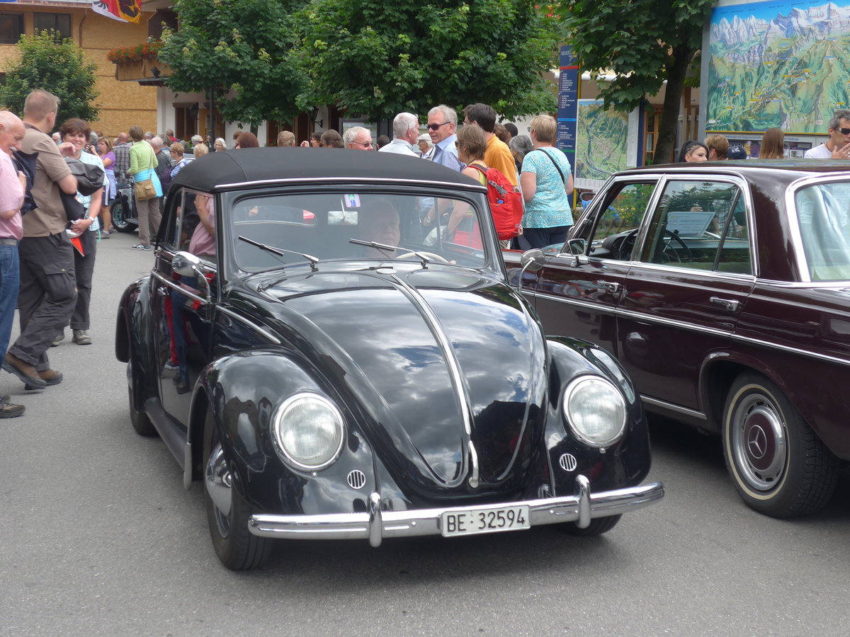 (173'464) - VW-K�fer - BE 32'594 - am 31. Juli 2016 in Adelboden, Dorfstrasse