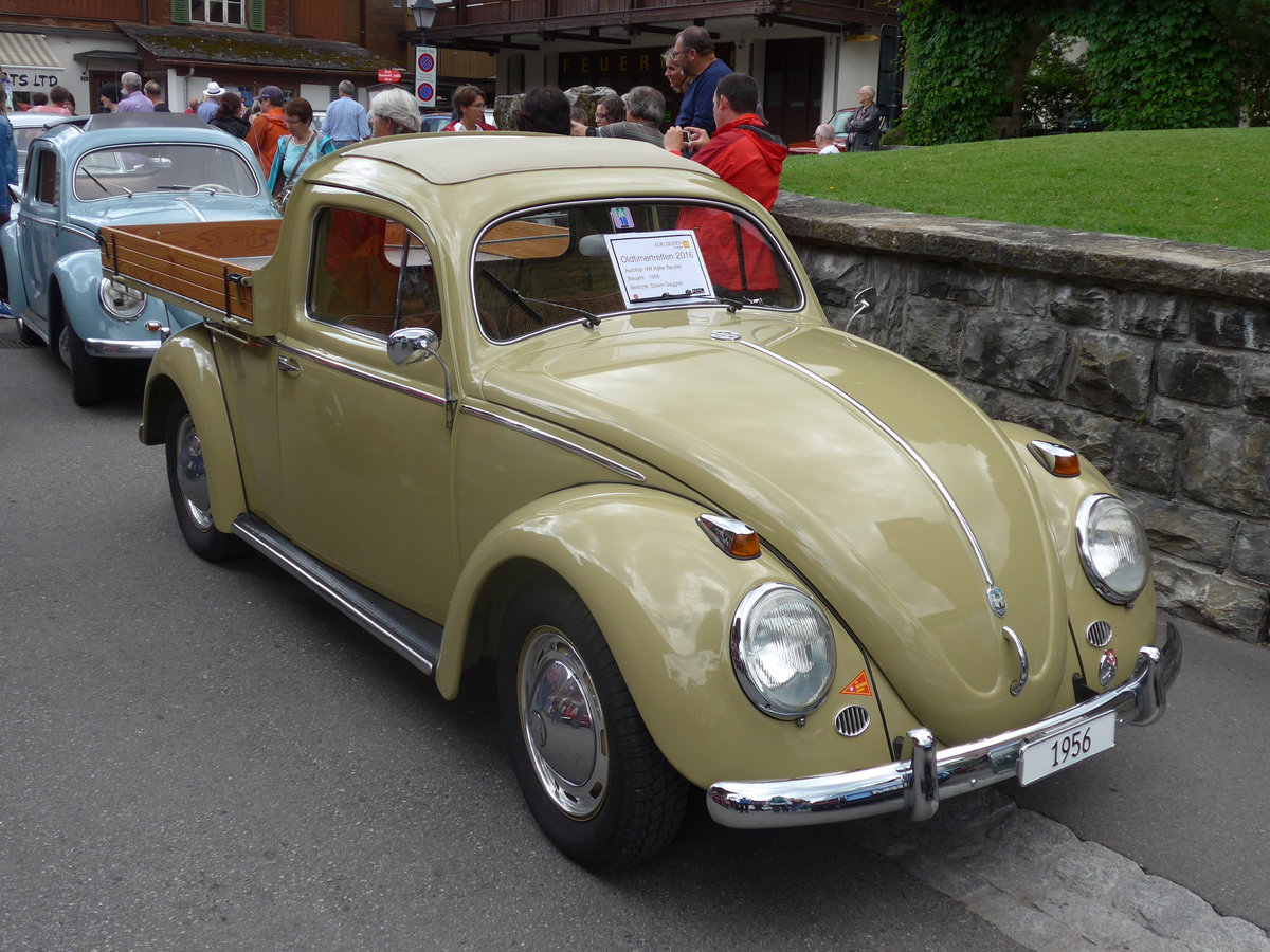 (173'466) - VW-K�fer - Jahrgang 1956 - am 31. Juli 2016 in Adelboden, Dorfstrasse