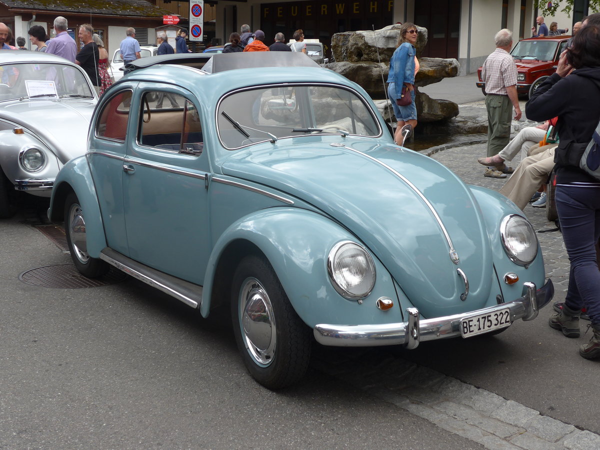 (173'467) - VW-K�fer - BE 175'322 - am 31. Juli 2016 in Adelboden, Dorfstrasse