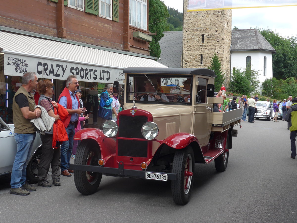 (173'480) - Chevrolet - BE 76'131 - am 31. Juli 2016 in Adelboden, Dorfstrasse