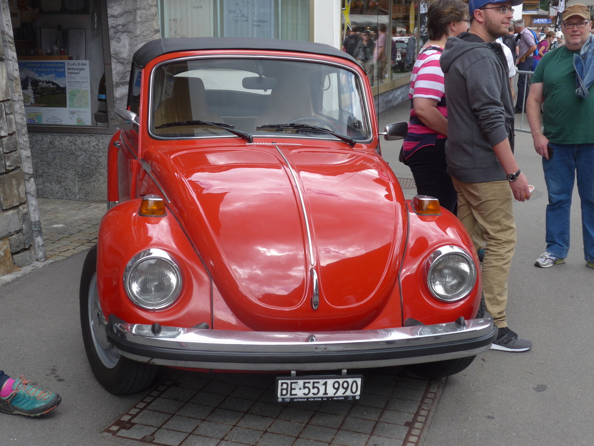 (173'491) - VW-K�fer - BE 551'990 - am 31. Juli 2016 in Adelboden, Dorfstrasse