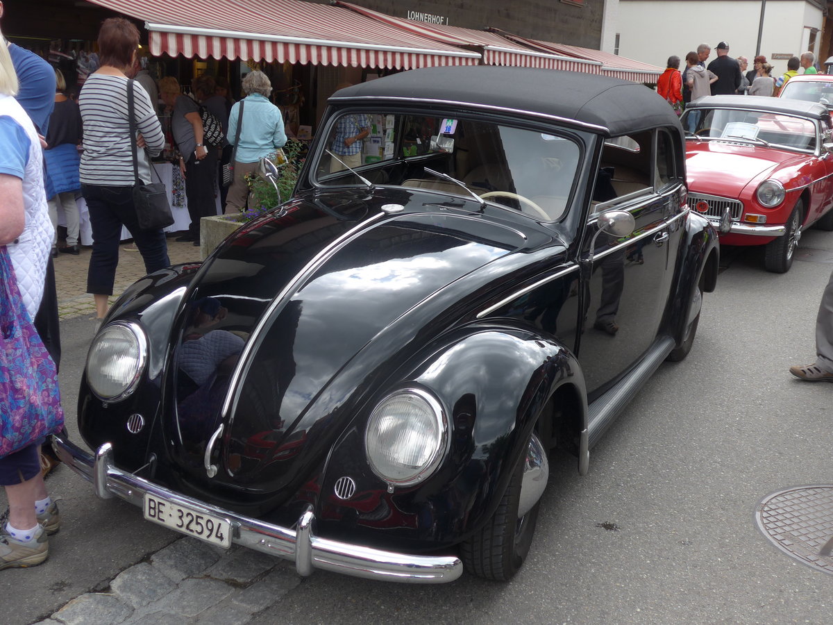 (173'492) - VW-K�fer - BE 32'594 - am 31. Juli 2016 in Adelboden, Dorfstrasse