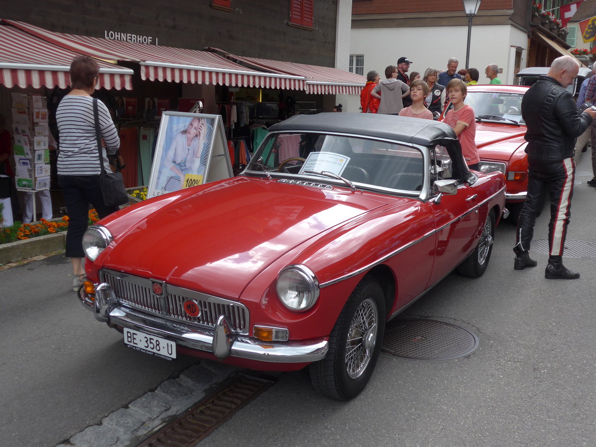 (173'493) - MG - BE 358 U - am 31. Juli 2016 in Adelboden, Dorfstrasse