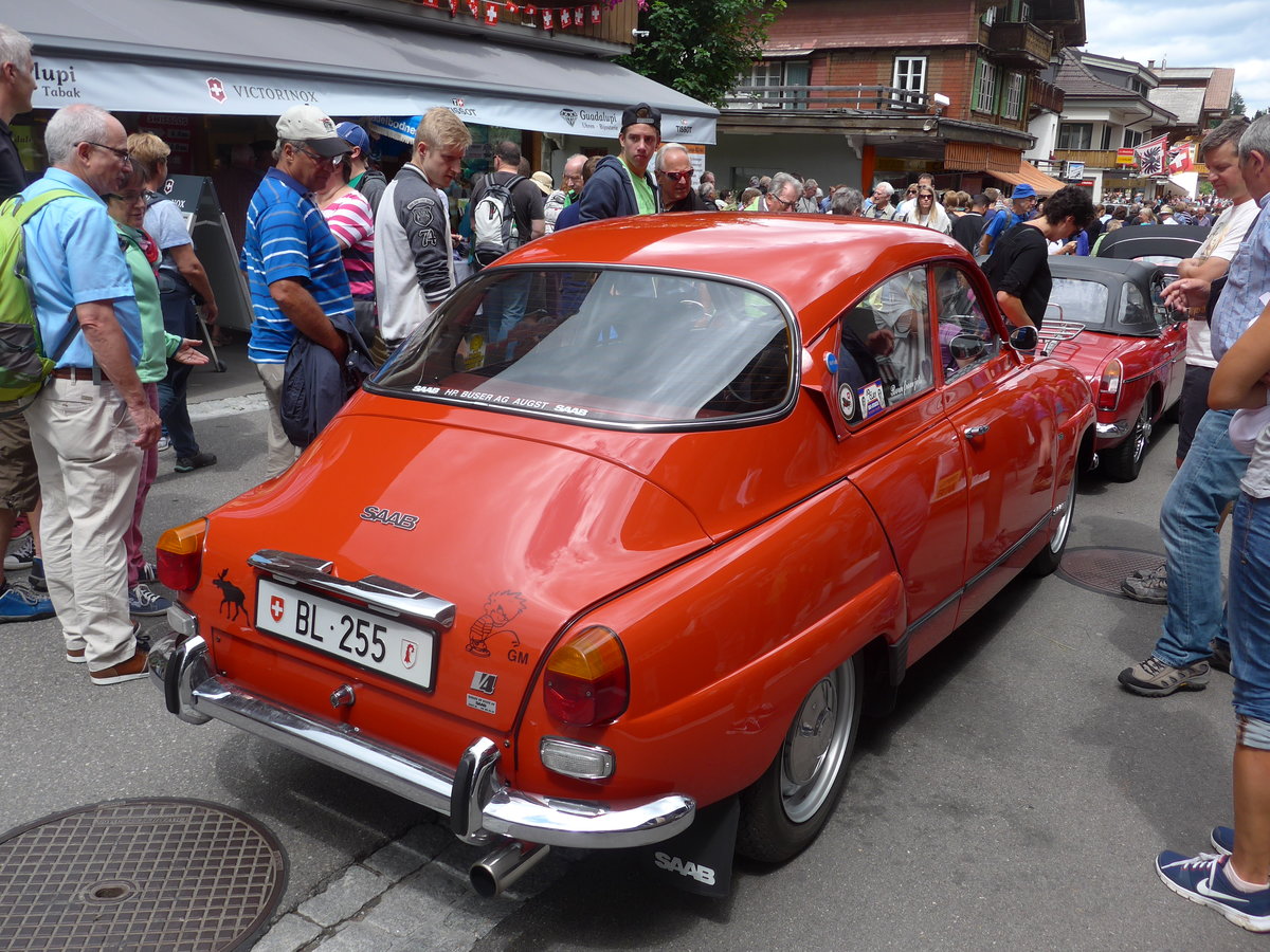 (173'498) - Saab - BL 255 - am 31. Juli 2016 in Adelboden, Dorfstrasse