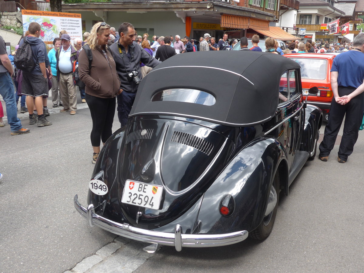 (173'499) - VW-K�fer - BE 32'594 - am 31. Juli 2016 in Adelboden, Dorfstrasse