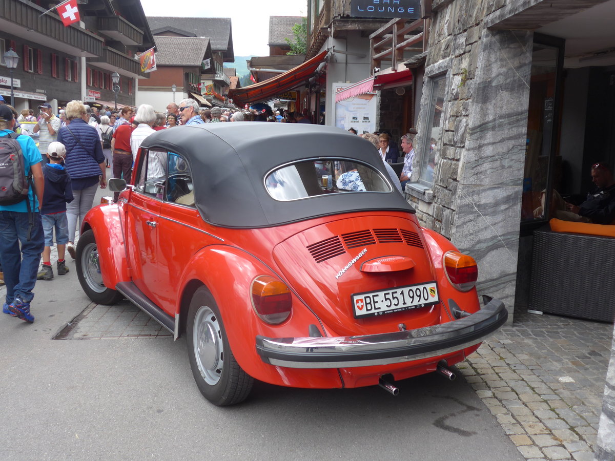 (173'505) - VW-K�fer - BE 551'990 - am 31. Juli 2016 in Adelboden, Dorfstrasse