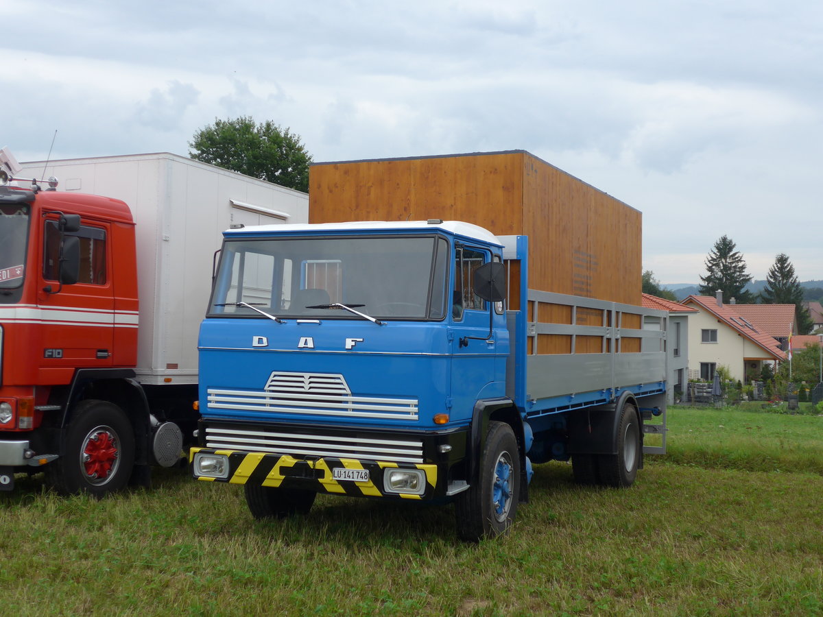 (173'963) - DAF - LU 141'748 - am 20. August 2016 in B�singen, Bahnhof