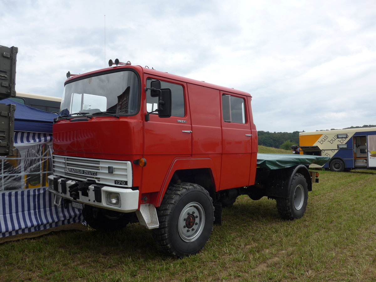 (174'026) - Magirus-Deutz - TG 500'092 - am 20. August 2016 in B�singen, Bahnhof