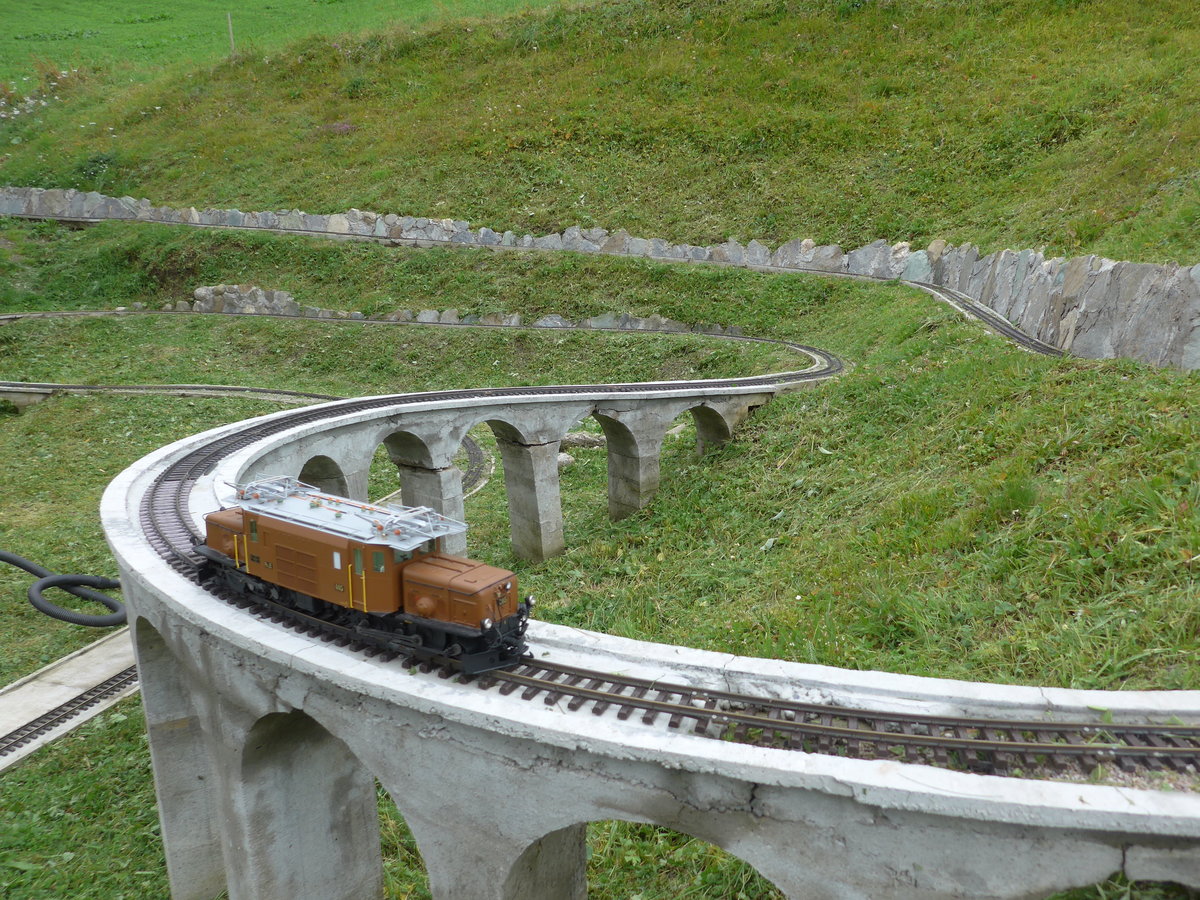 (174'189) - Modelleisenbahnanlage am 21. August 2016 in Am Bach