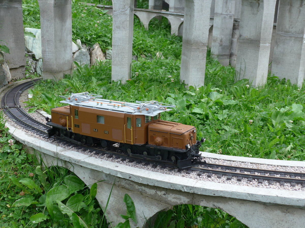 (174'192) - Modelleisenbahnanlage am 21. August 2016 in Am Bach