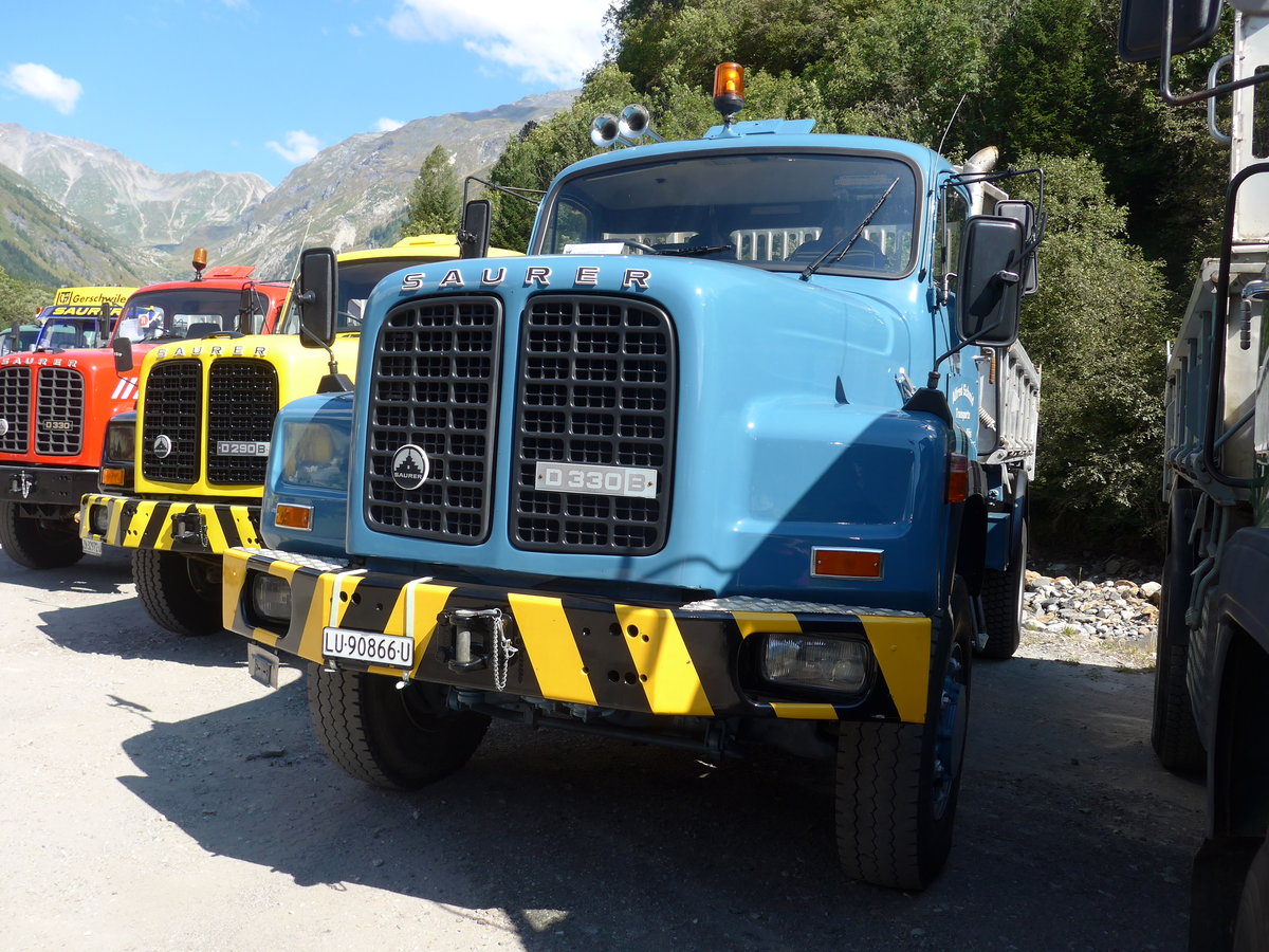 (174'696) - Schmid, Affoltern a.A. - ZH 90'866 U - Saurer am 10. September 2016 in Campo, Saurertreffen