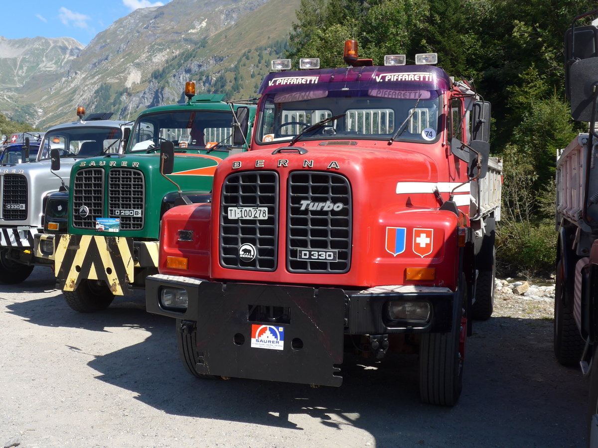 (174'699) - Scavipif, Castel S. Pietro - TI 100'278 - Berna am 10. September 2016 in Campo, Saurertreffen