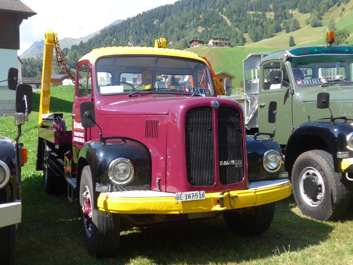(174'724) - Brawand, Grindelwald - BE 107'516 - Saurer am 10. September 2016 in Campo, Saurertreffen