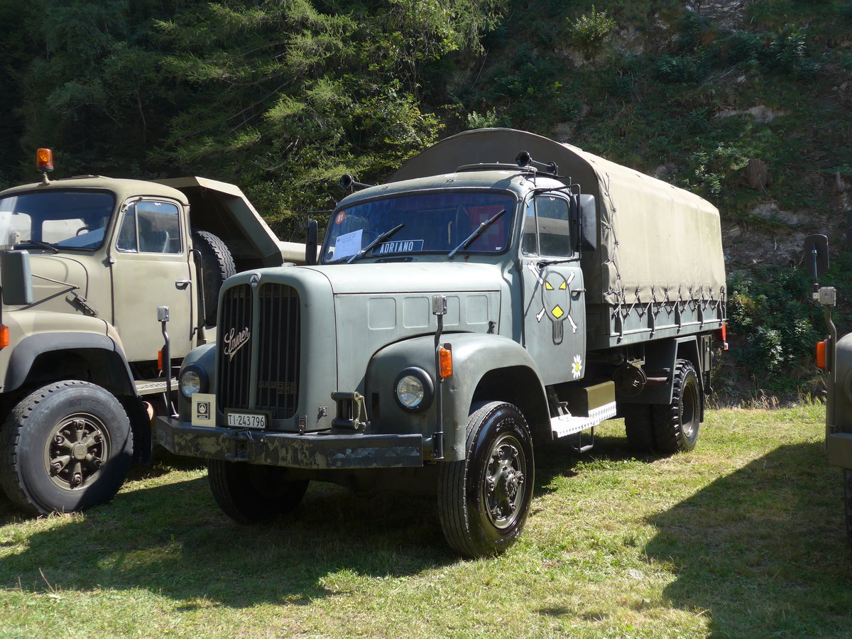 (174'735) - Saurer - TI 243'796 - am 10. September 2016 in Campo, Saurertreffen