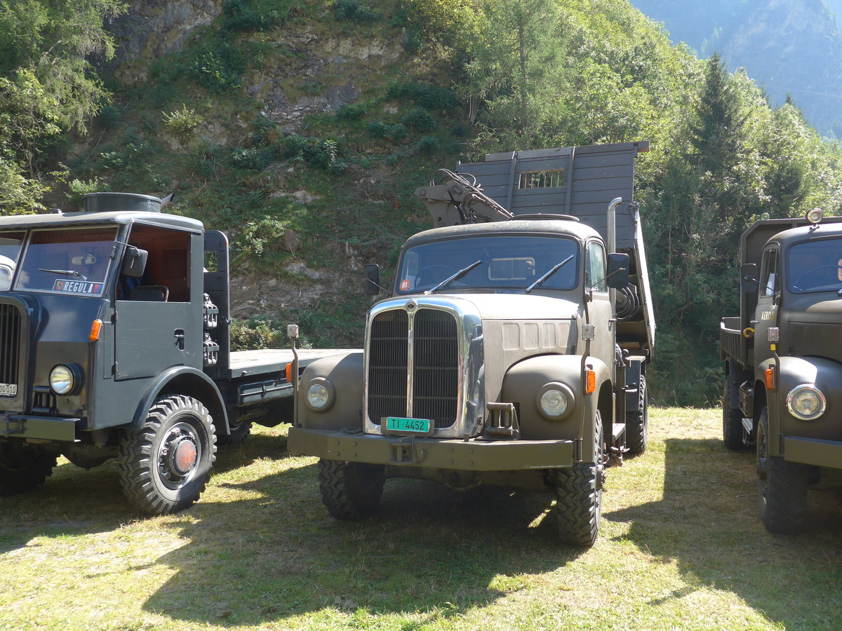 (174'741) - Saurer - TI 4452 - am 10. September 2016 in Campo, Saurertreffen