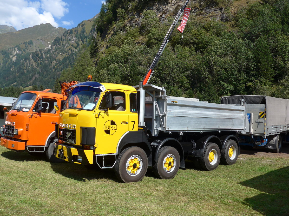 (174'743) - Trachsel - Nr. 7/GL 8470 - Saurer am 10. September 2016 in Campo, Saurertreffen