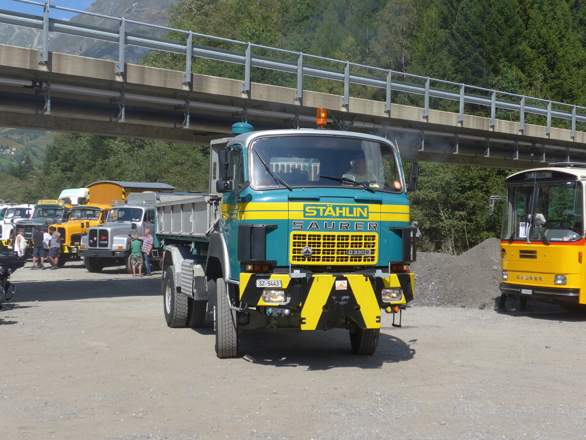 (174'751) - St�hlin, Lachen - SZ 5443 - Saurer am 10. September 2016 in Campo, Saurertreffen