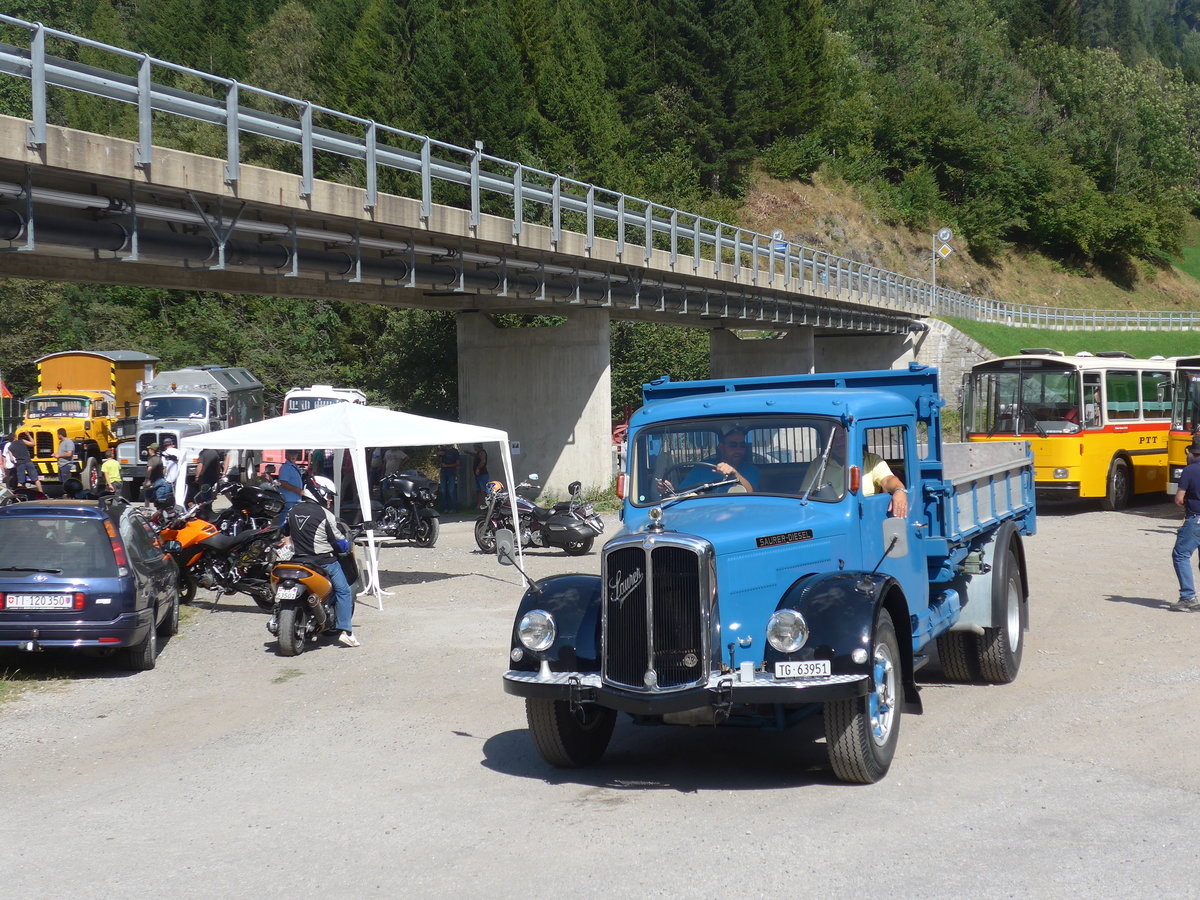 (174'757) - Saurer - TG 63'951 - am 10. September 2016 in Campo, Saurertreffen