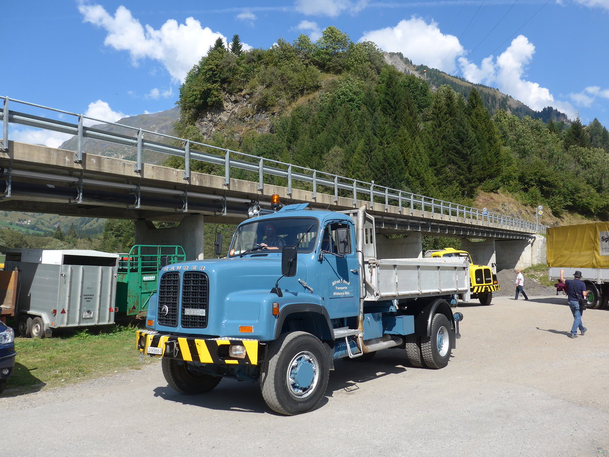 (174'765) - Schmid, Affoltern a.A. - LU 90'866 U - Saurer am 10. September 2016 in Campo, Saurertreffen