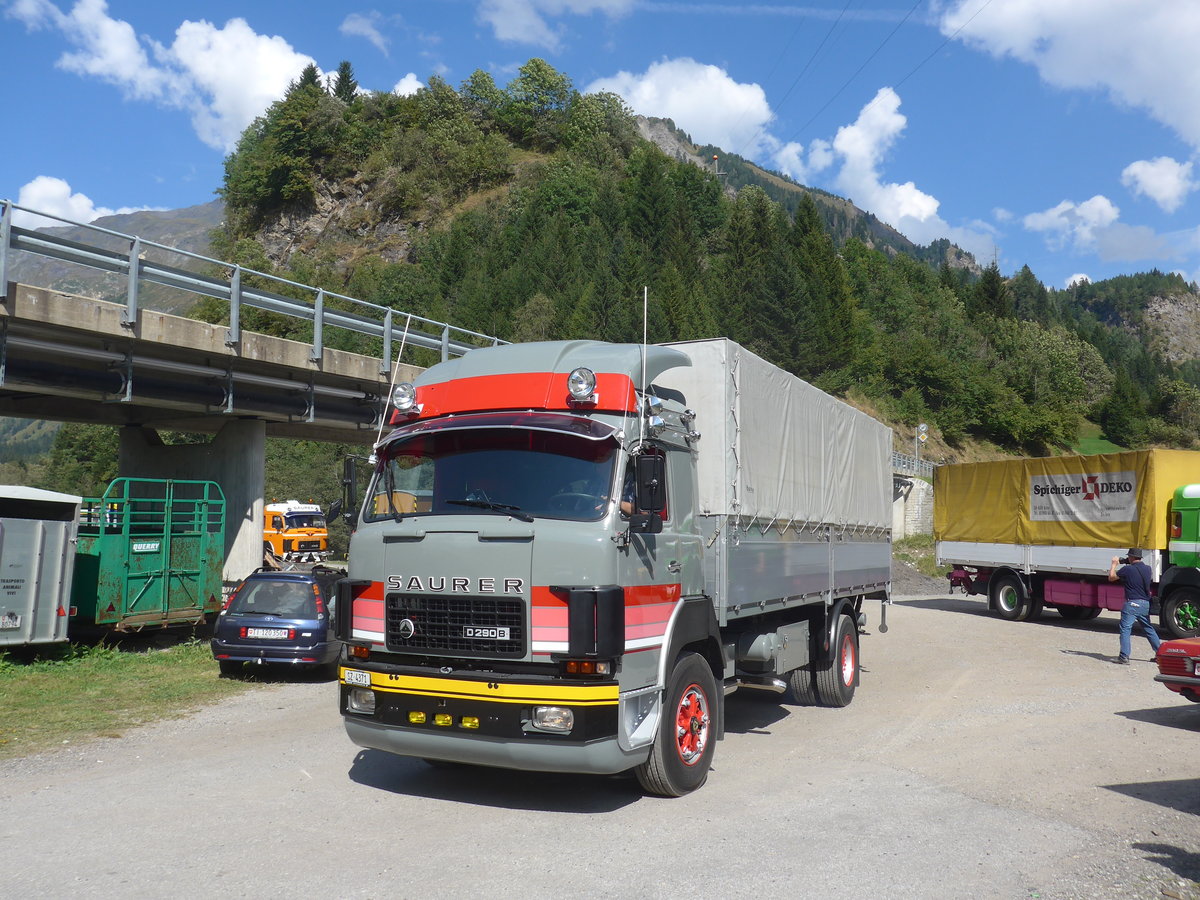 (174'768) - Saurer - SZ 4371 - am 10. September 2016 in Campo, Saurertreffen