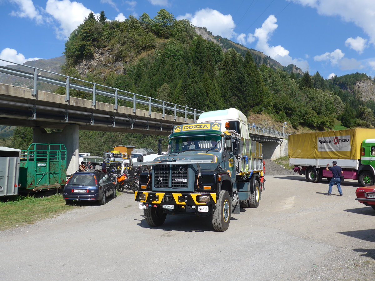 (174'769) - Dozza, K�snacht - ZH 25'553 - Saurer am 10. September 2016 in Campo, Saurertreffen