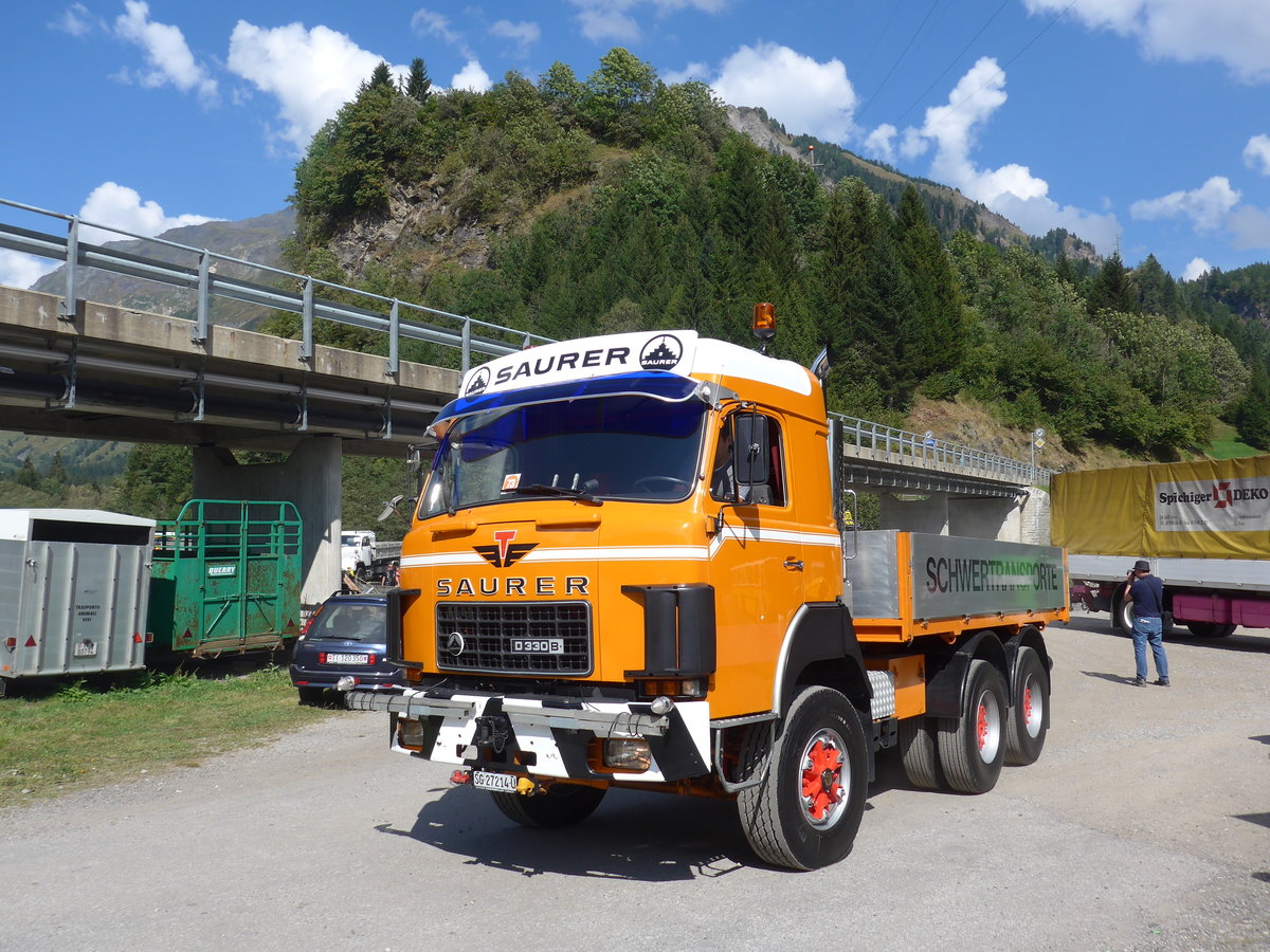 (174'770) - Tschudy, Chur - SG 27'214 U - Saurer am 10. September 2016 in Campo, Saurertreffen