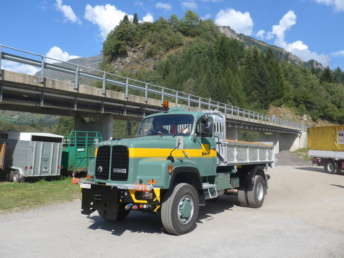 (174'772) - Stutz, Frauenfeld - TG 11'585 - Saurer am 10. September 2016 in Campo, Saurertreffen