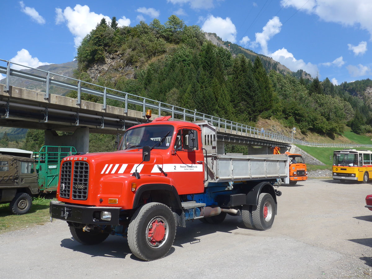 (174'774) - Reusser, Zuchwil - Nr. 2/GL 2792 - Saurer am 10. September 2016 in Campo, Saurertreffen