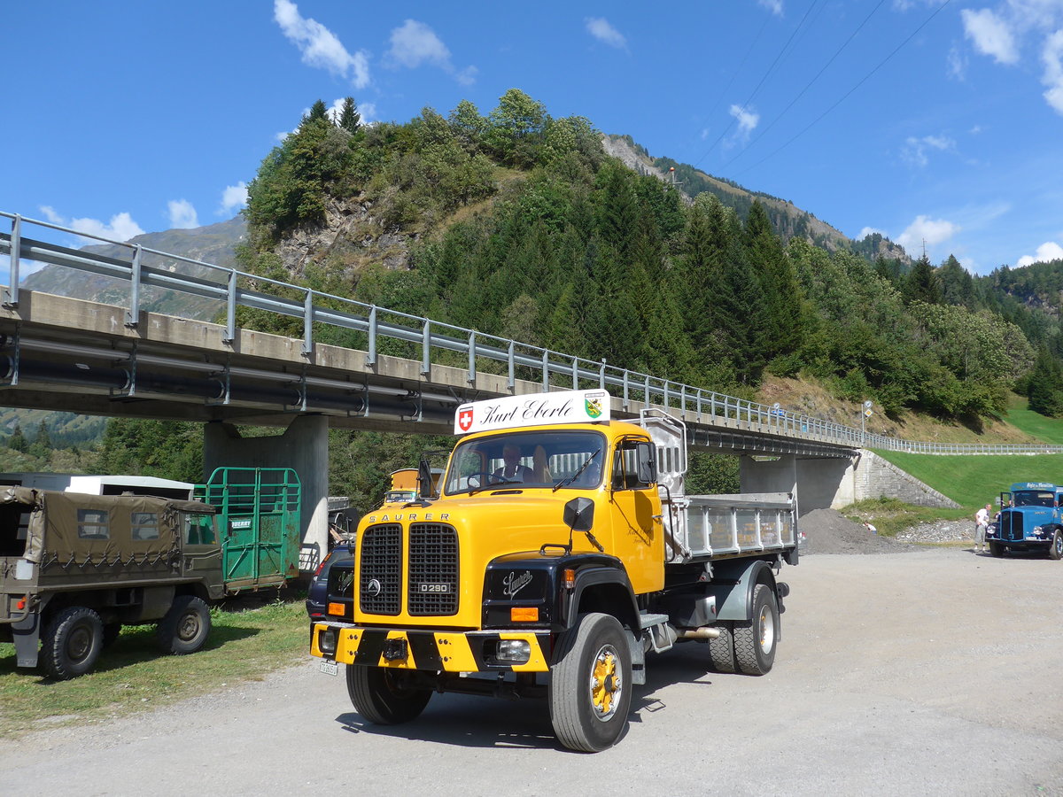 (174'783) - Eberle, Freidorf - TG 2605 U - Saurer am 10. September 2016 in Campo, Saurertreffen