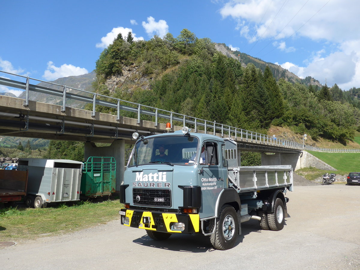(174'806) - Mattli, Wassen - UR 9858 U - Saurer am 10. September 2016 in Campo, Saurertreffen