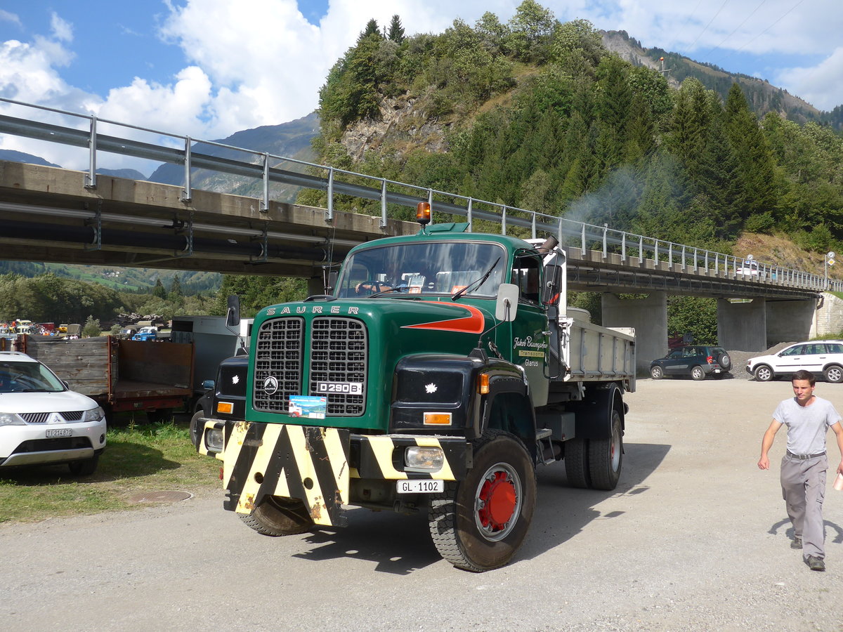 (174'818) - Baumgartner, Glarus - GL 1102 - Saurer am 10. September 2016 in Campo, Saurertreffen
