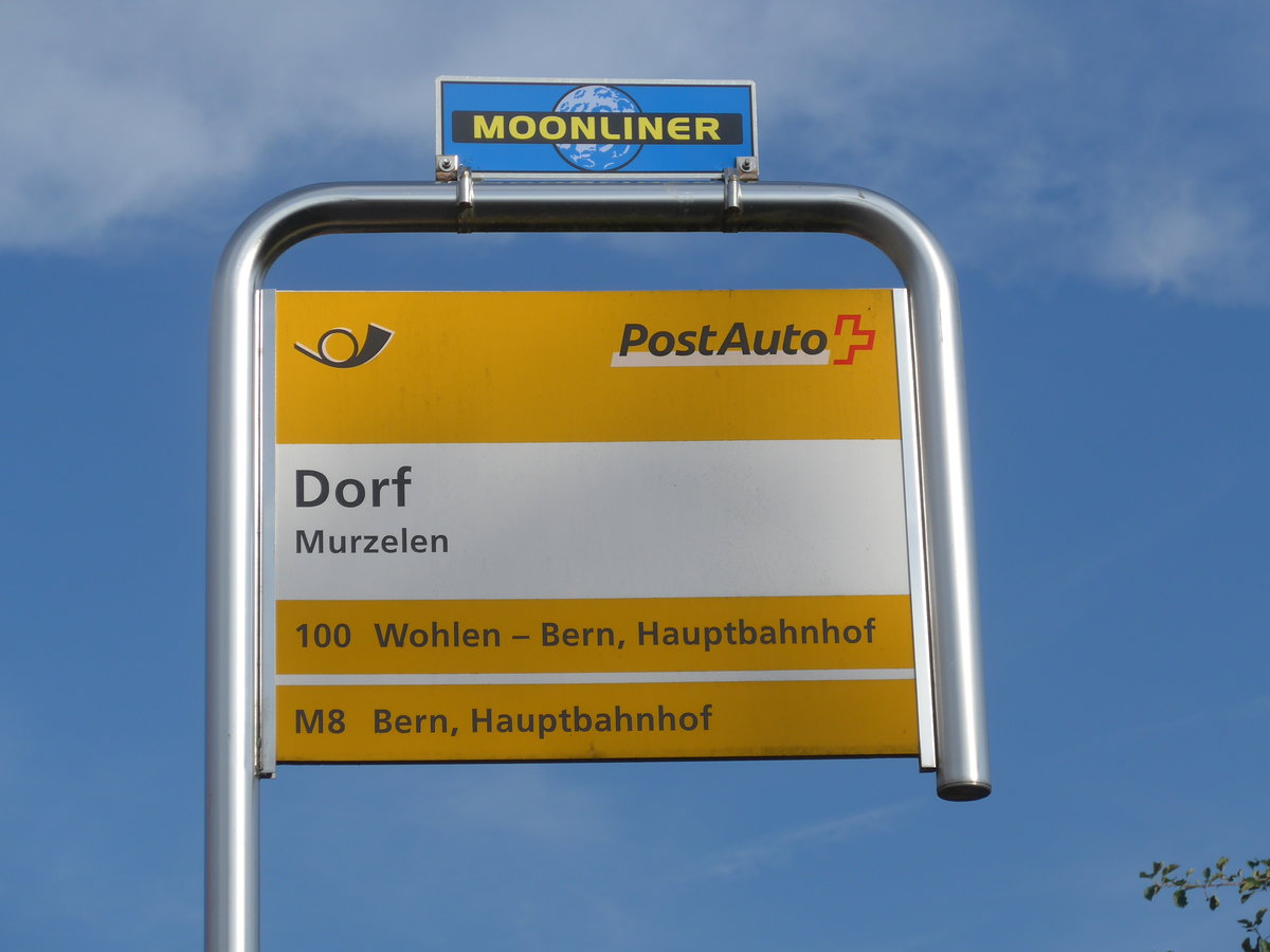 (174'912) - PostAuto-Haltestelle - Murzelen, Dorf - am 11. September 2016